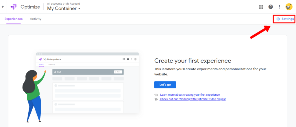 Uputstvo za aktiviranje Google Optimize alata
