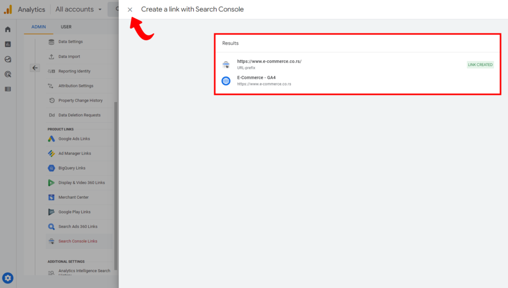 Uputstvo za spajanje Google Analytics 4 sa Google Seach Console