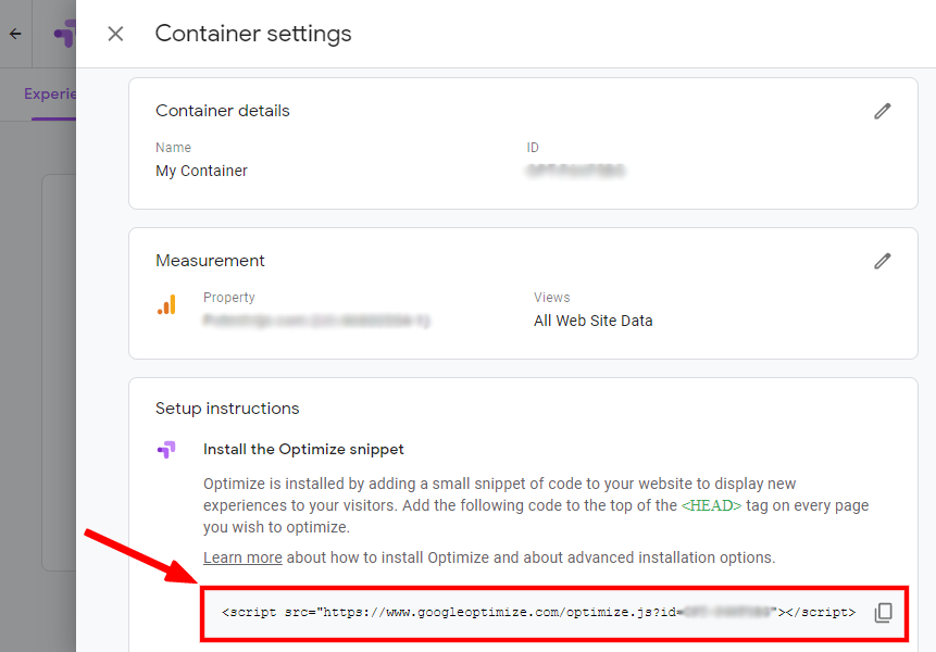Uputstvo za aktiviranje Google Optimize alata