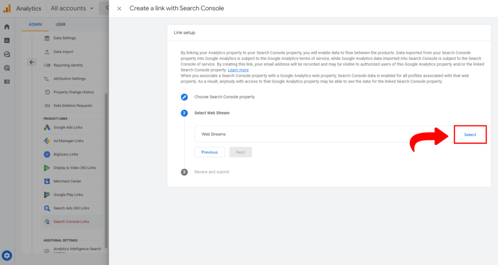 Uputstvo za spajanje Google Analytics 4 sa Google Seach Console
