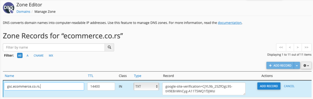 Google Search Console za početnike - korak 3.