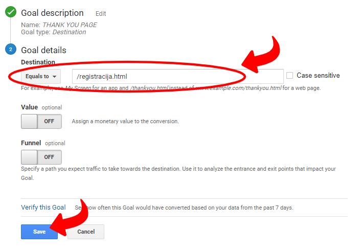 Setovanje ciljeva (goals) u GA