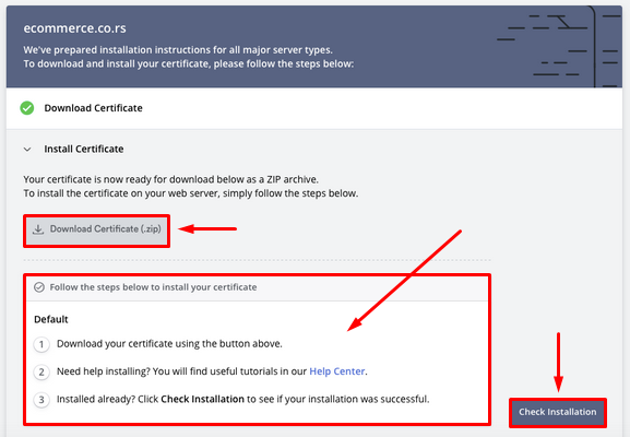 ZeroSSL - 10 - Manual for Install certificate