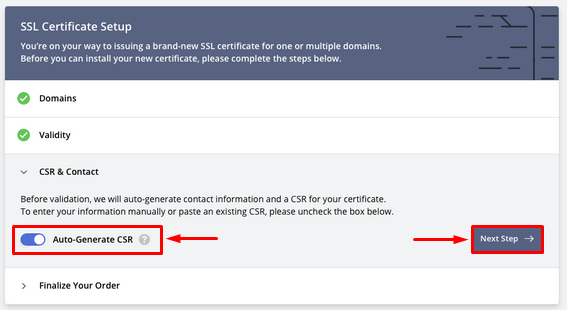 ZeroSSL - 4 - autogenerate csr