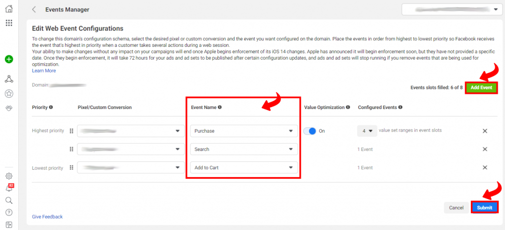 Aggregated Event Measurement